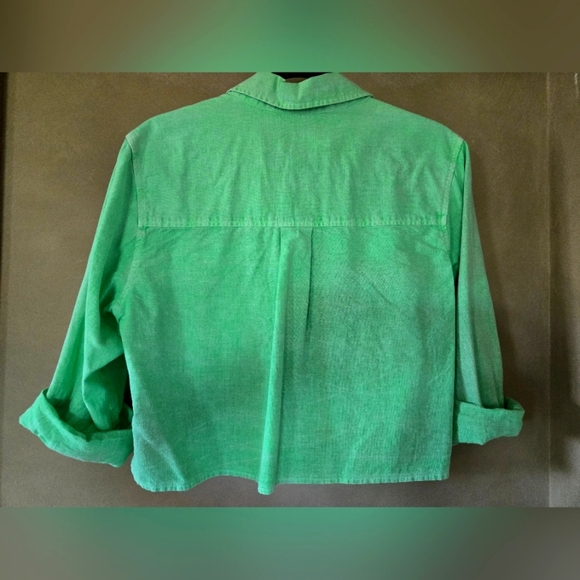 Universal Thread | Bright Green Button Down Shirt, Size M - Picture 4 of 7